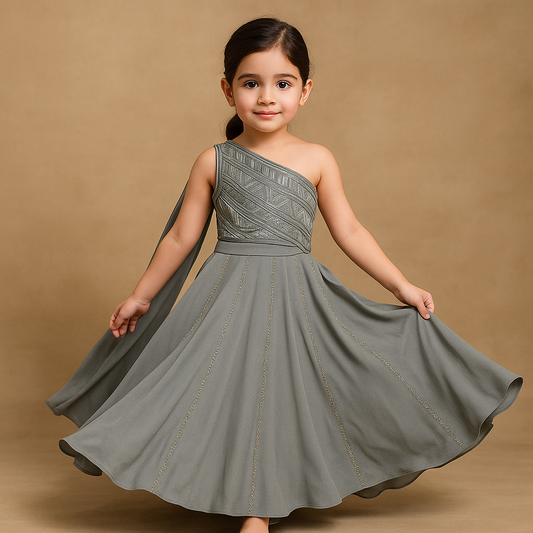 Pre Order: Silver Mist Gown