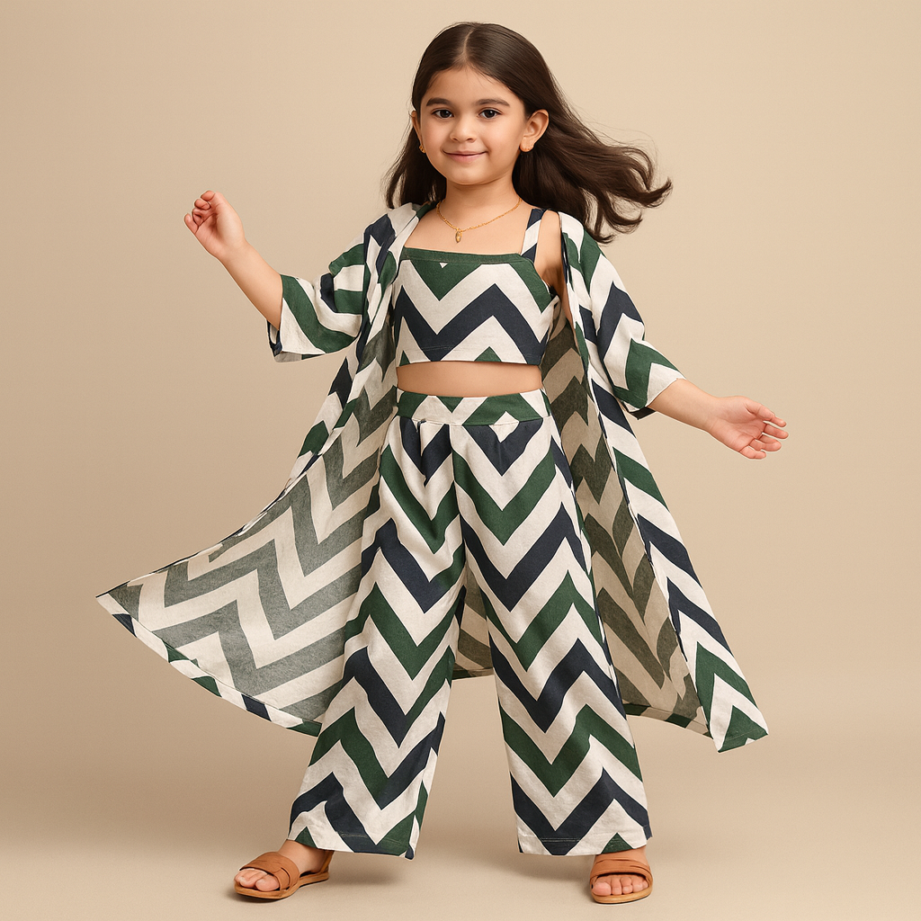 Pre Order: Zig Zag Printed Coord Set