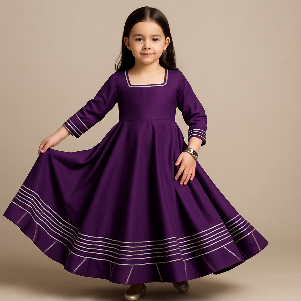 Pre Order: Brinjal Silk Dress