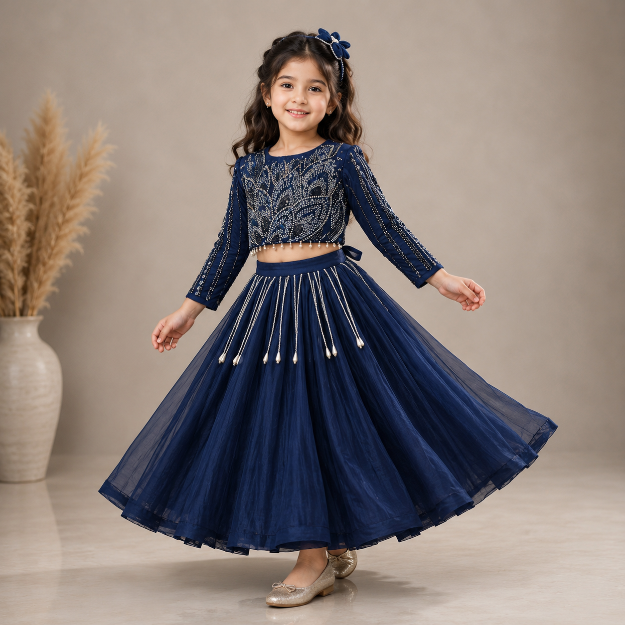 Pre Order: Navy Noor Lehenga