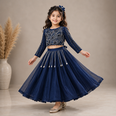 Pre Order: Navy Noor Lehenga