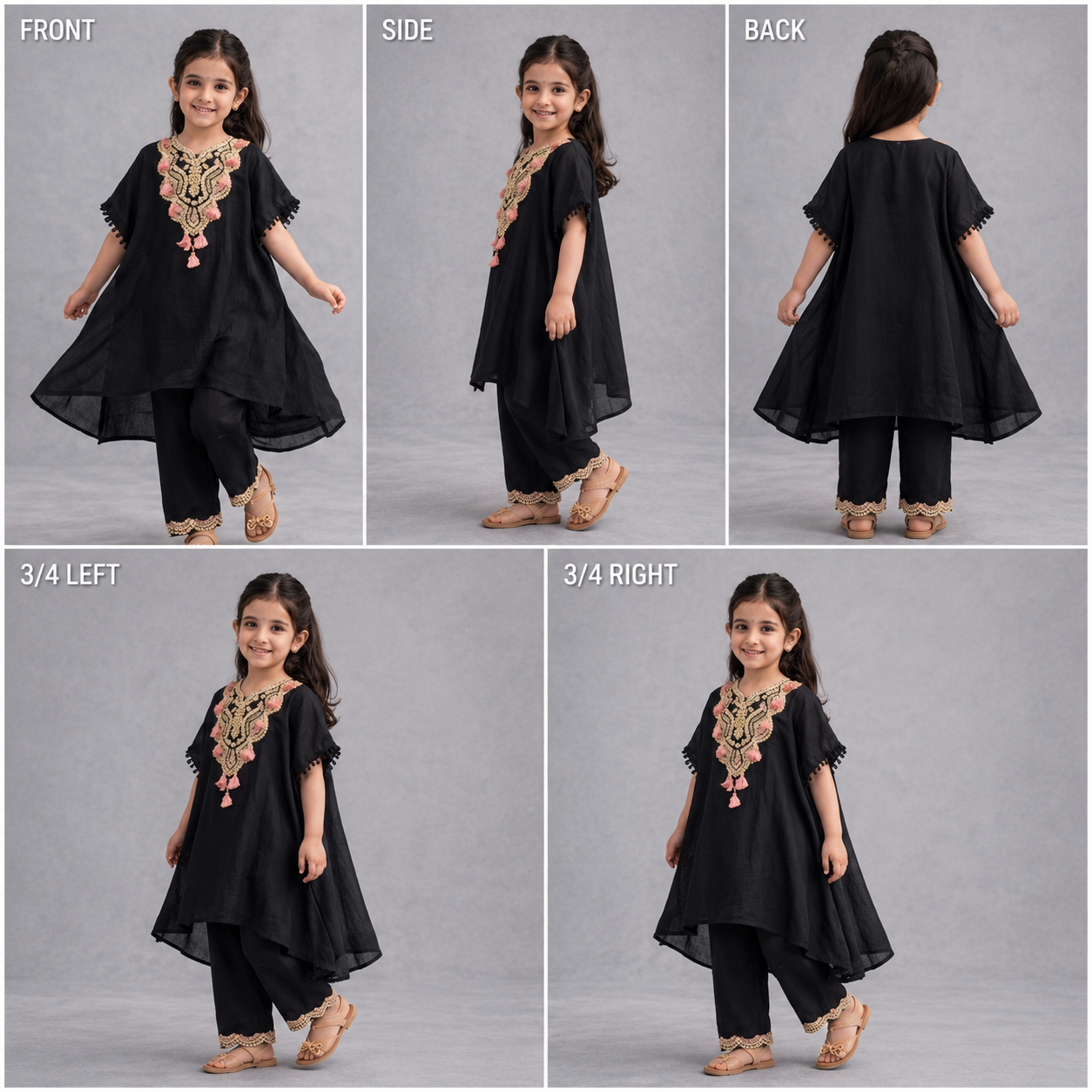 Pre Order: Noor Noir Kurta Set