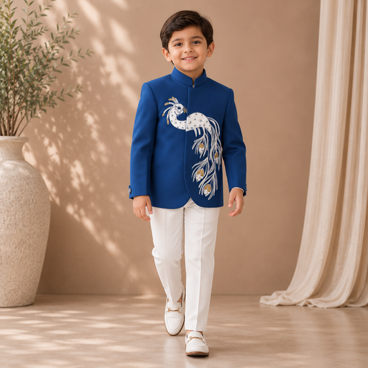 Pre Order:Royal Peacock Bandhgala