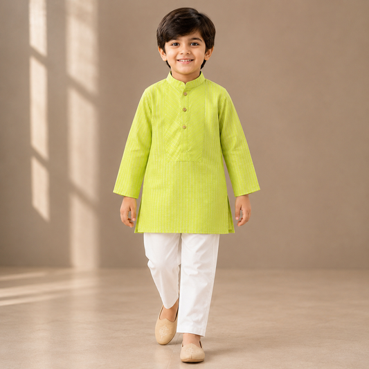 Pre Order: Pista Noor Kurta Set