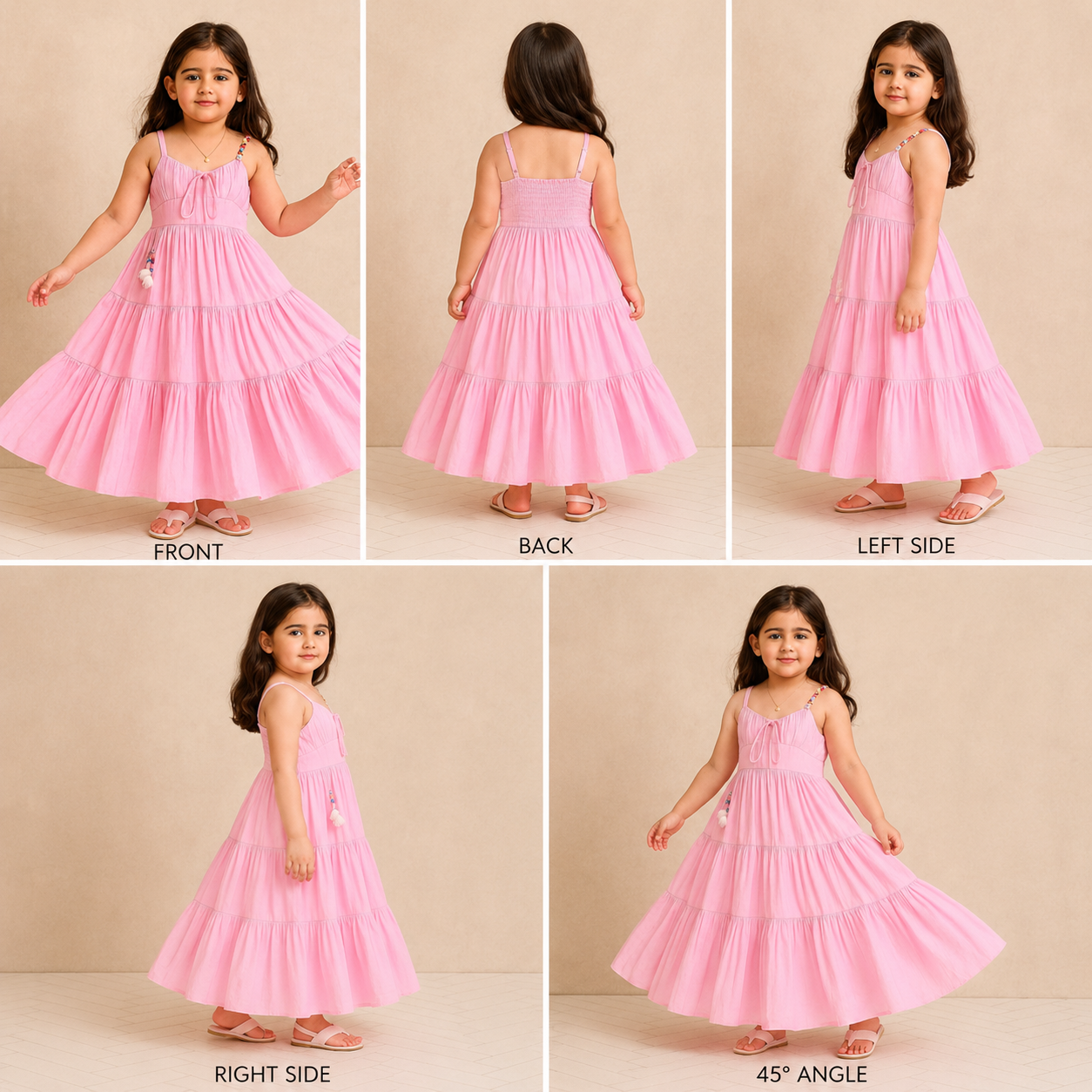 Pre Order: Baby Pink  Cotton Dress