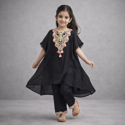 Pre Order: Noor Noir Kurta Set