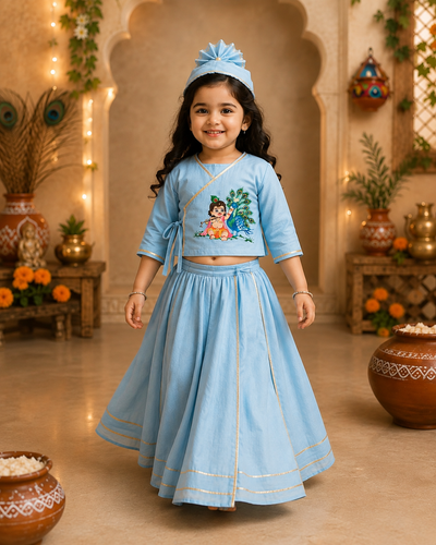 Pre Order: Radha Mayuri Lehenga Set