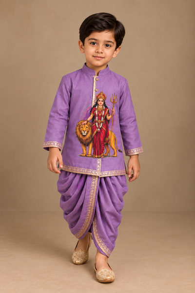 Pre Order: Durga Veer Kurta Set