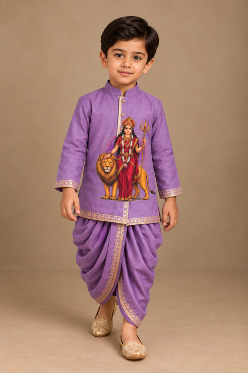 Pre Order: Durga Veer Kurta Set