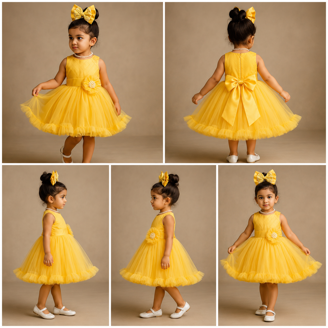 Pre Order: Zayn Yellow Net Dress