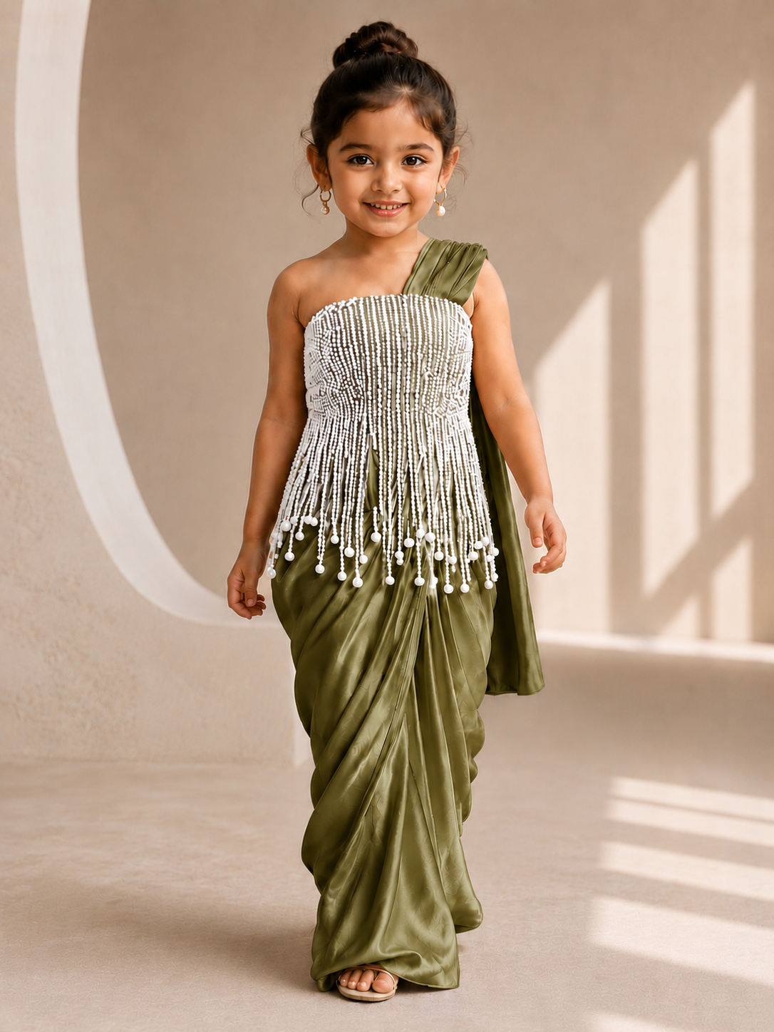 Pre Order: Soft Ivory Luxe Saree