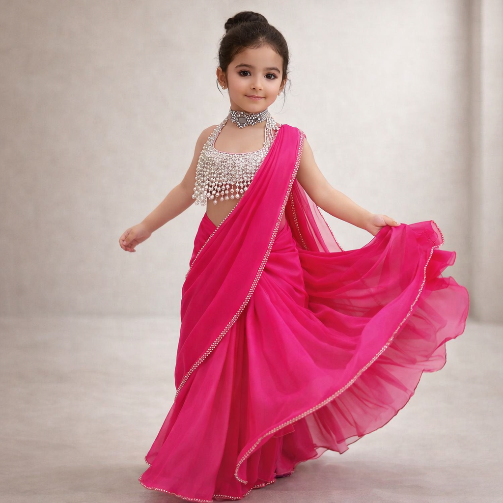 Pre Order: Pearl Noor Saree Set