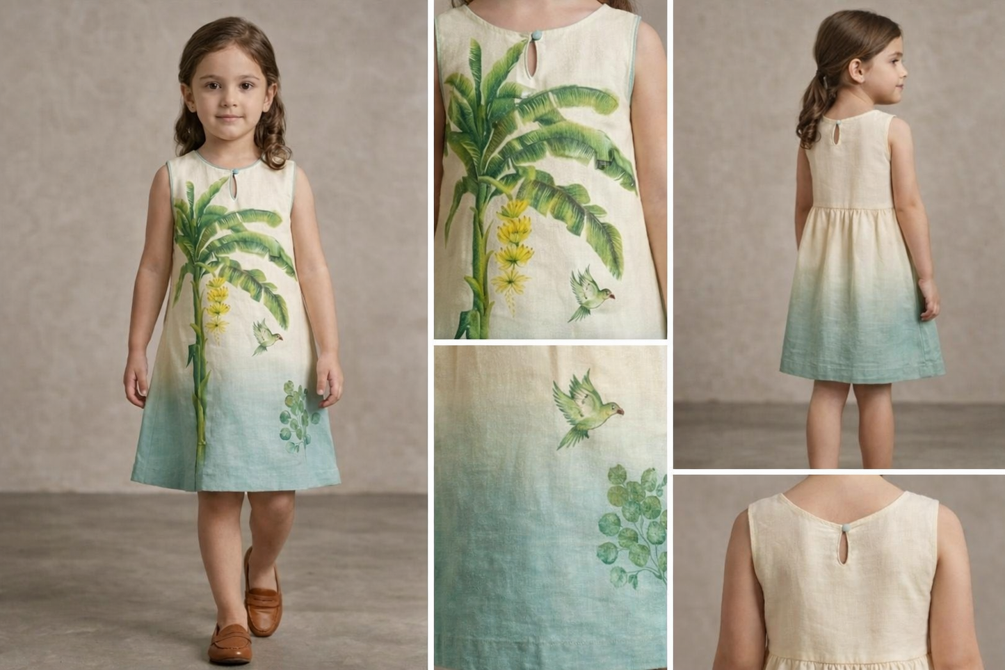 Pre Order: Tropical Palm Breeze Dress