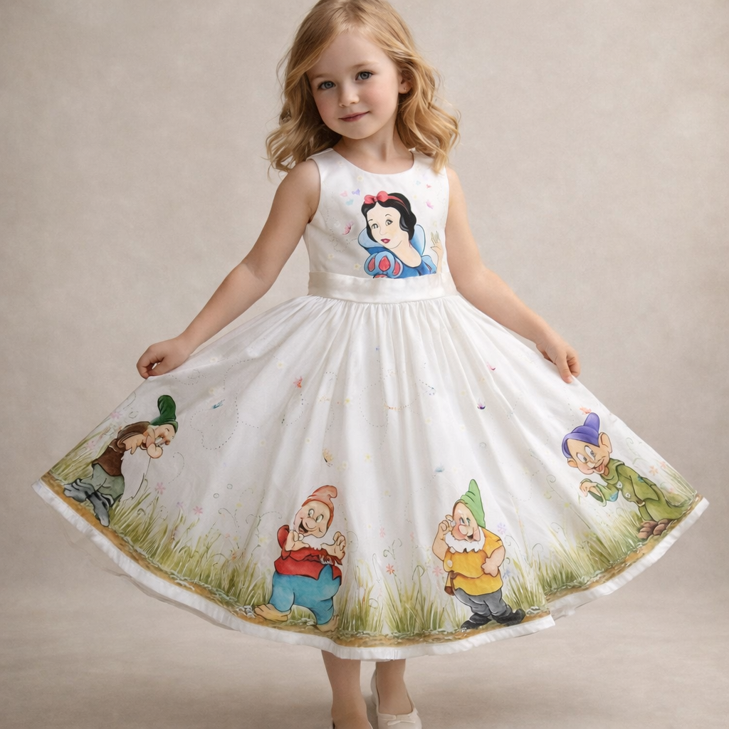 Pre Order: Snow White Garden Twirl Dress