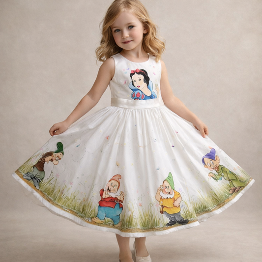 Pre Order: Snow White Garden Twirl Dress