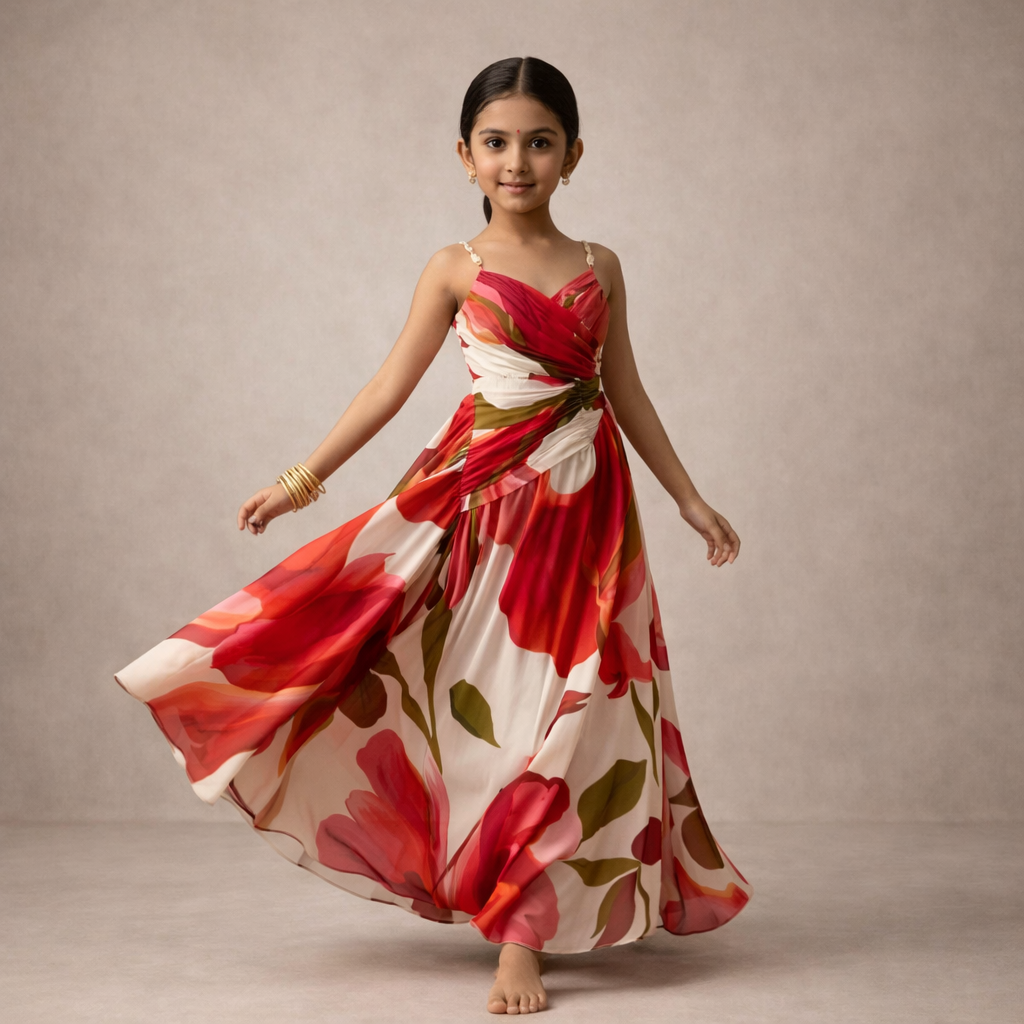 Pre Order: Ruby Garden Twirl Gown