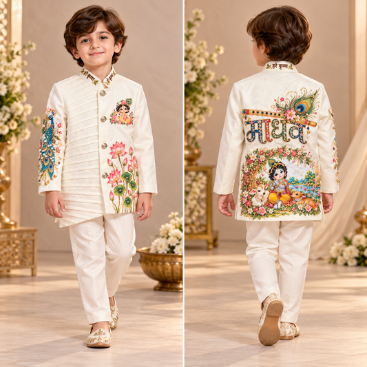 Pre Order: Krishna Leela Sherwani