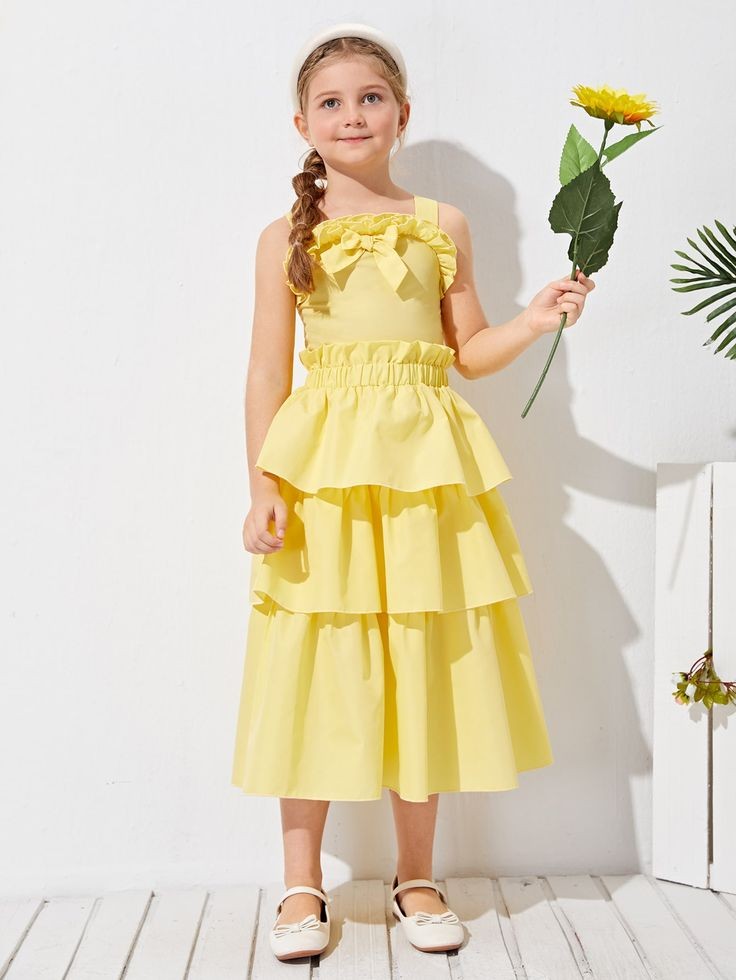 Pre Order: Cordial Summer Yellow Cotton Dress