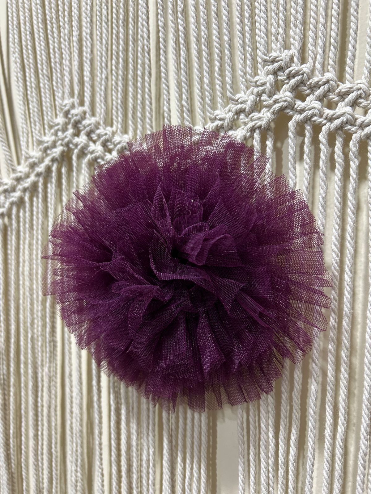 Net Ruffle Hair Clip