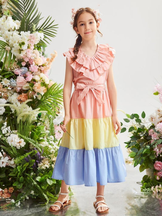 Pre Order: Dazzling Three Colours Summer Cotton Dress