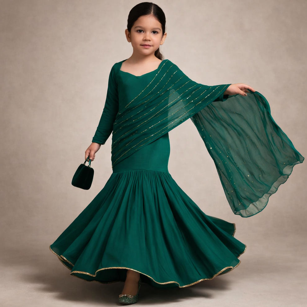 Pre Order: Kamal Draped Set