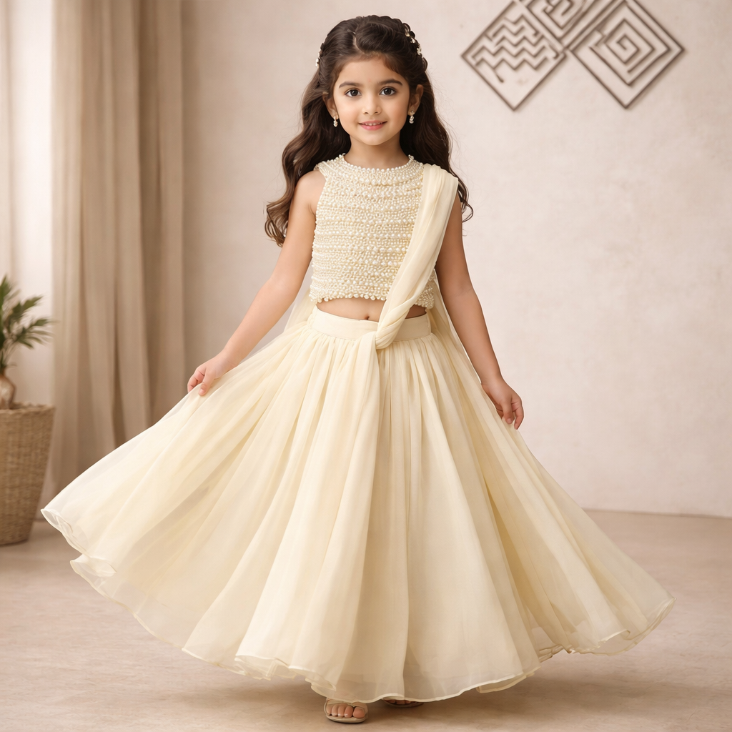 Pre Order: Rajkumari Pear Lehenga Set