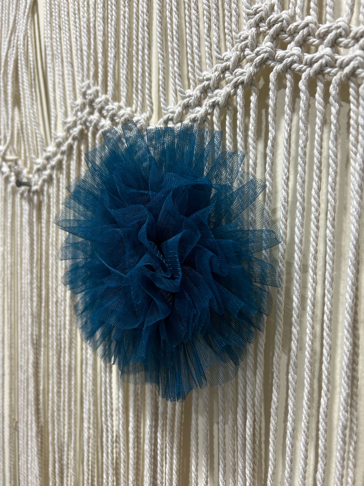Net Ruffle Hair Clip