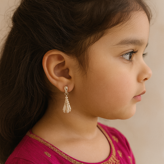 Drop Pearl Clip On Earring