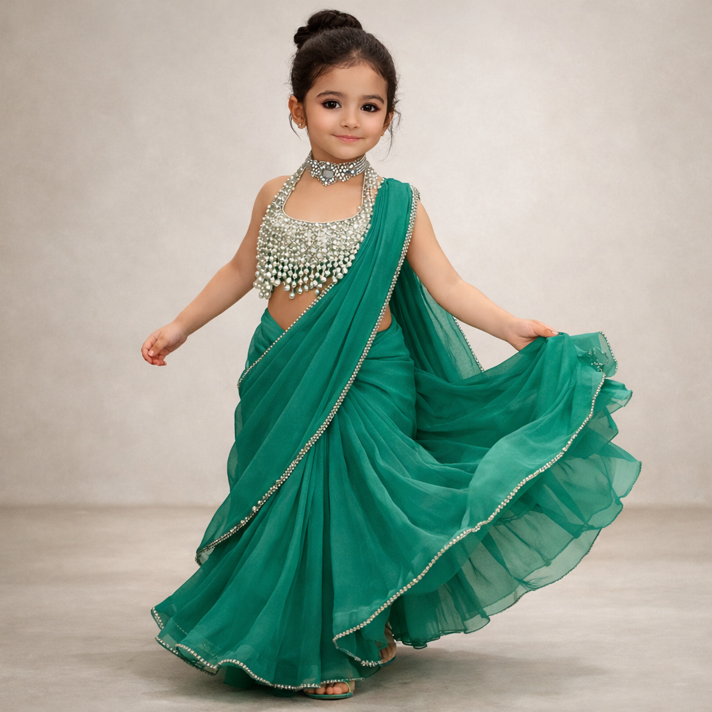 Pre Order: Pearl Noor Saree Set