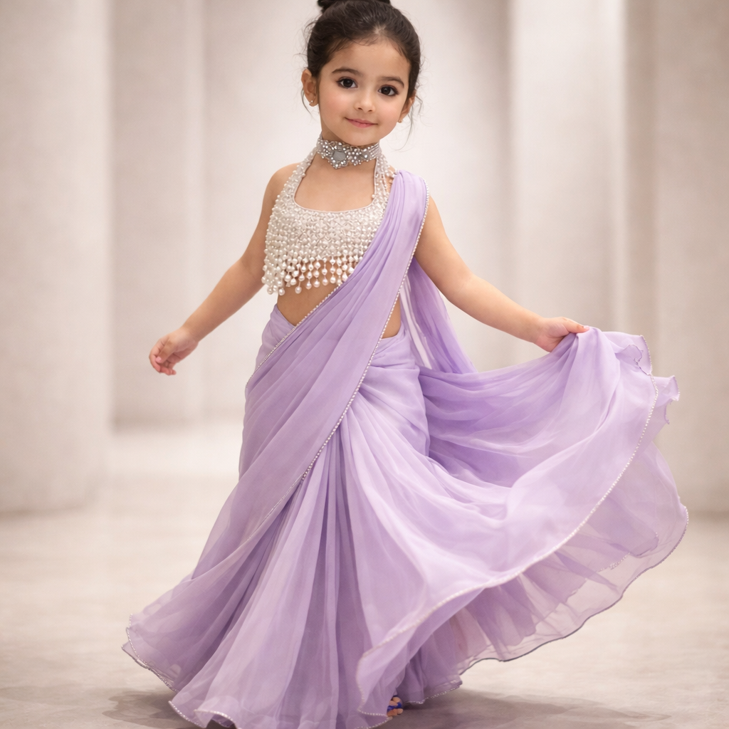 Pre Order: Pearl Noor Saree Set