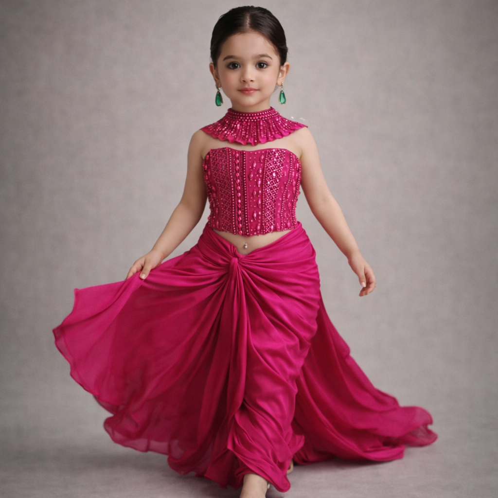 Pre Order: Ruby Rani Saree Set