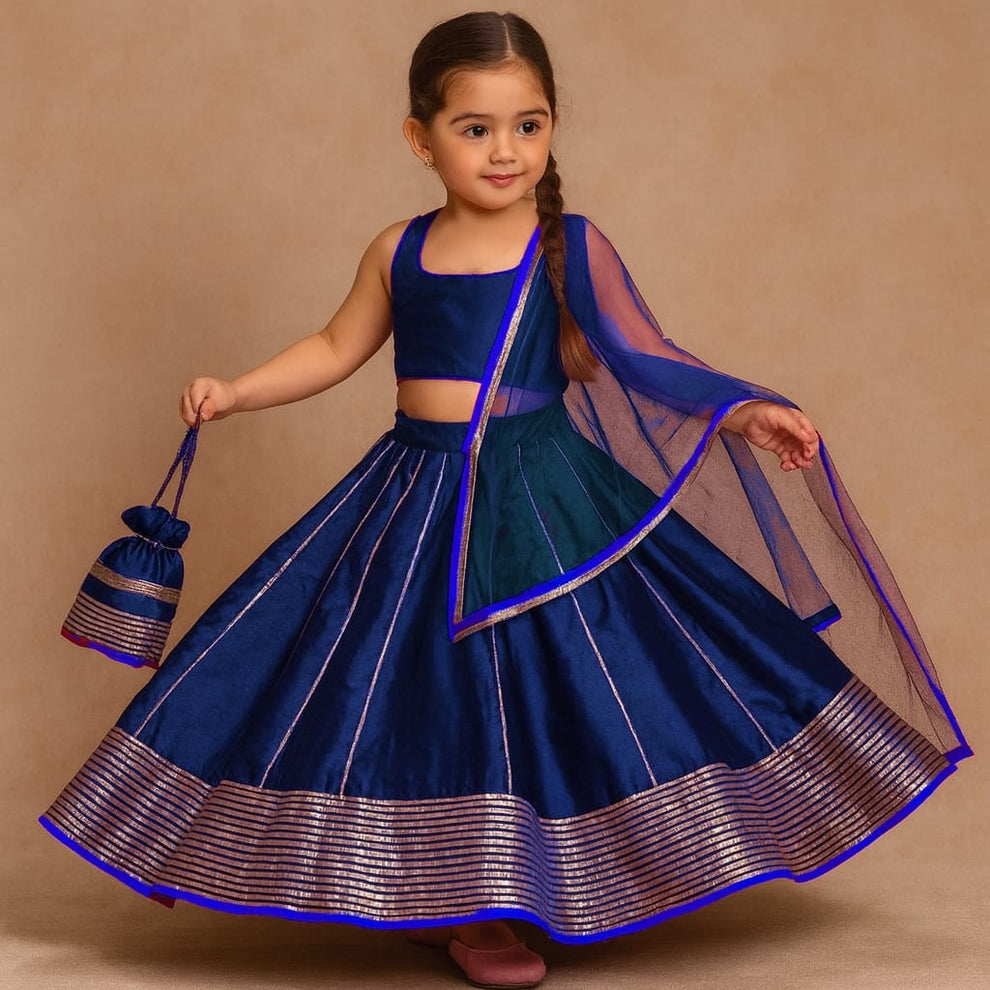 Pre Order: Gota Detailed Lehenga Set