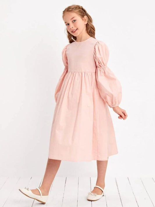 Pre Order: Gracious Full Sleeves Colours Cotton Dress