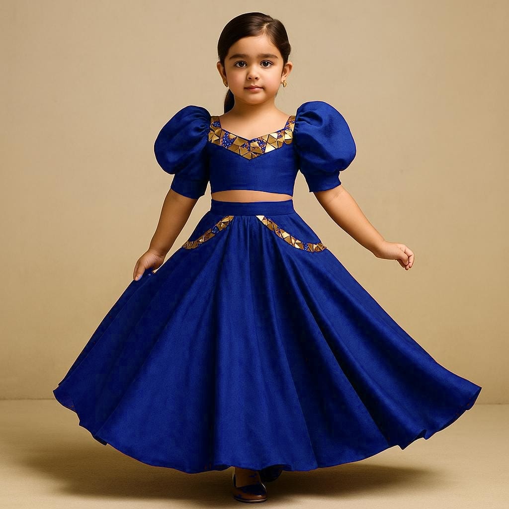 Pre Order: Embellished Top And Lehenga