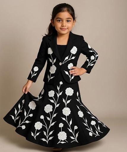 Pre Order: Rose Royale Ensemble Lehenga Set