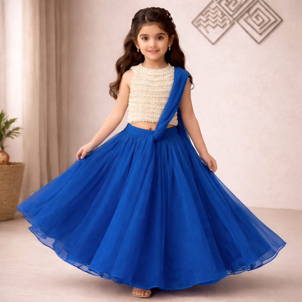 Pre Order: Rajkumari Pear Lehenga Set