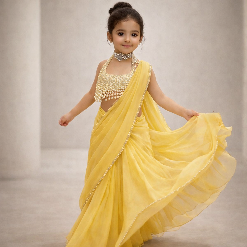 Pre Order: Pearl Noor Saree Set