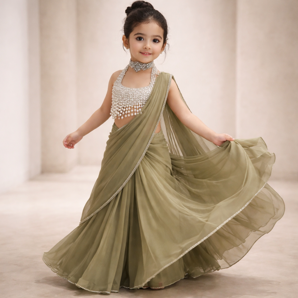 Pre Order: Pearl Noor Saree Set