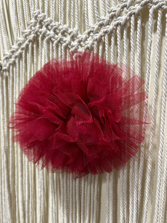 Net Ruffle Hair Clip