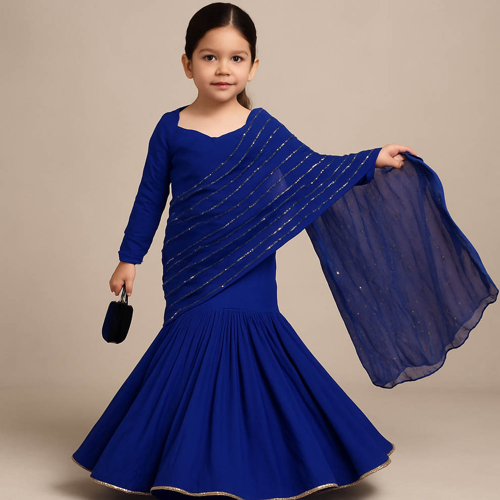 Pre Order: Kamal Draped Set