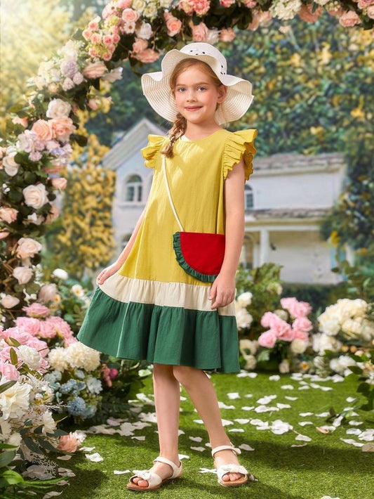 Pre Order: Luna Three Colours Tiered Cotton Dress